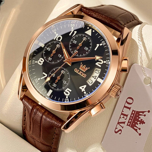 OLEVS Luxury Mens Watches Waterproof Luminous Quartz luxury mens watch Next wave trend 