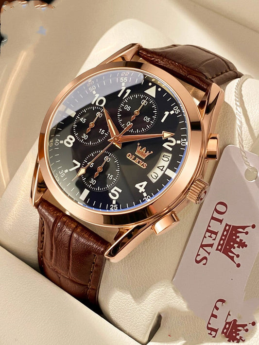OLEVS Luxury Mens Watches Waterproof Luminous Quartz luxury mens watch Next wave trend 